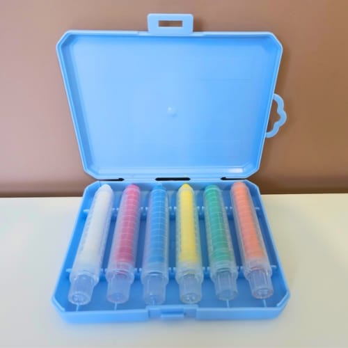 6pc Retractable Crayon Set