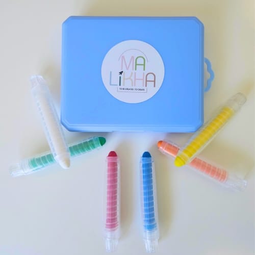 6pc Retractable Crayon Set